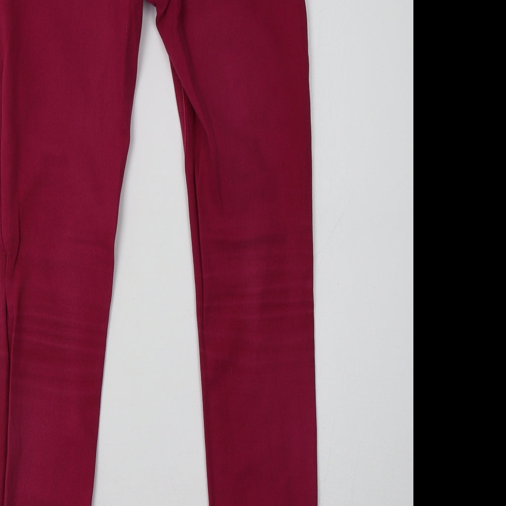 yesyes Womens Pink   Skinny Jeans Size 8 L32 in