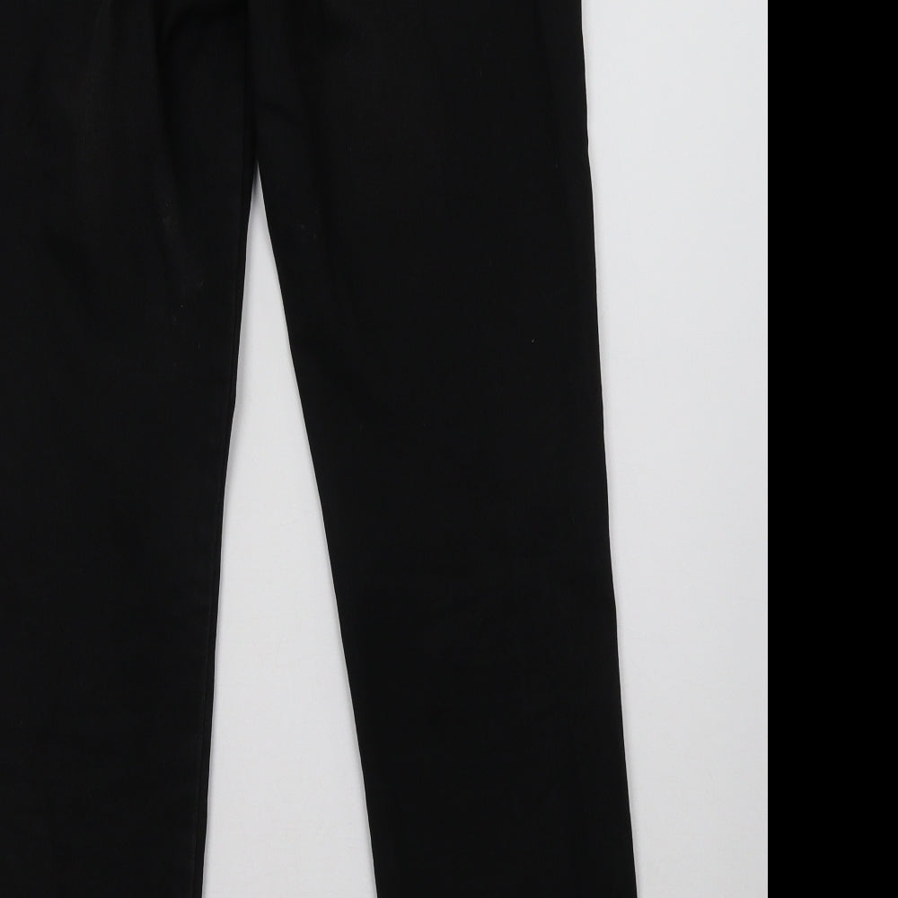 Mango Womens Black  Denim Straight Jeans Size 12 L31 in