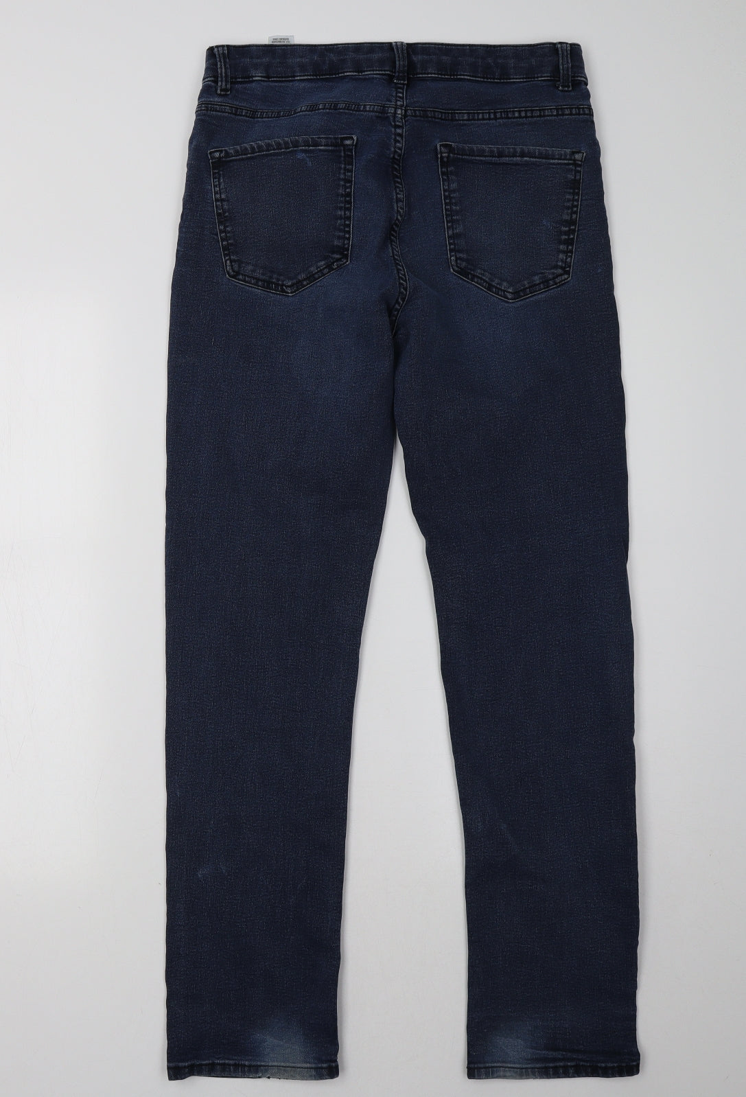 Marks and Spencer Womens Blue  Denim Straight Jeans Size 12 L32 in