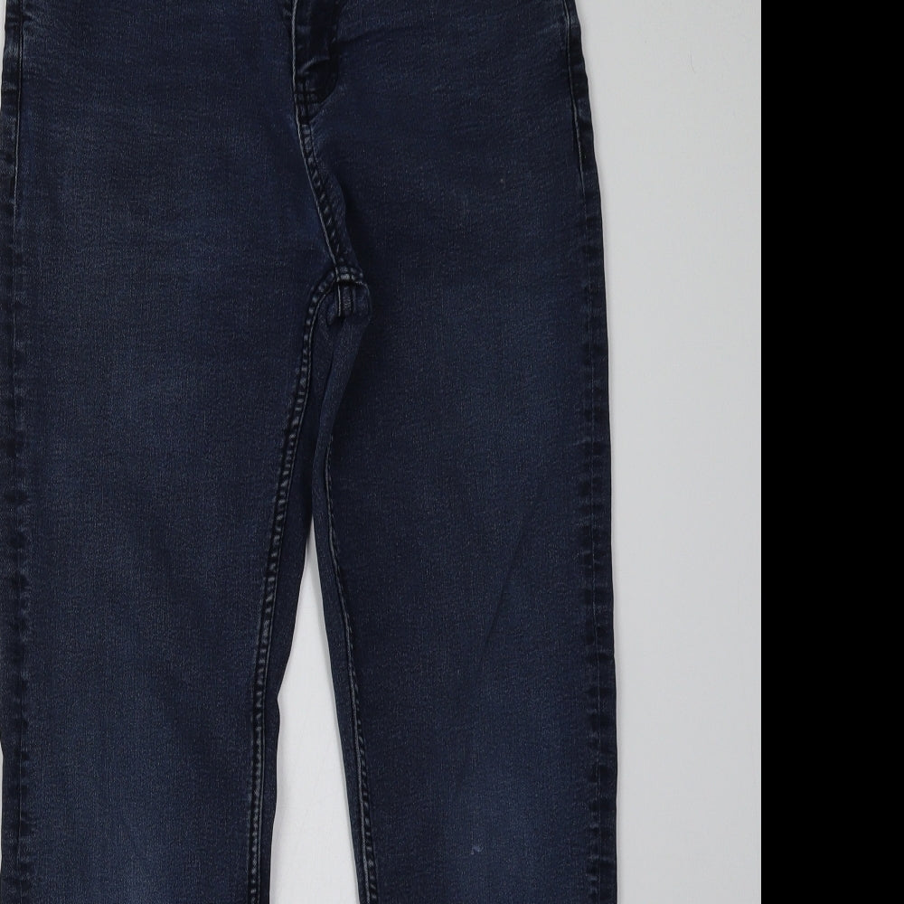 Marks and Spencer Womens Blue  Denim Straight Jeans Size 12 L32 in