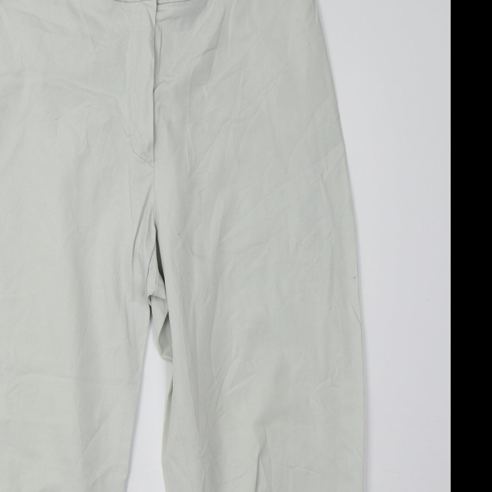 tunrover  Womens Grey   Cropped Trousers Size 12 L25 in
