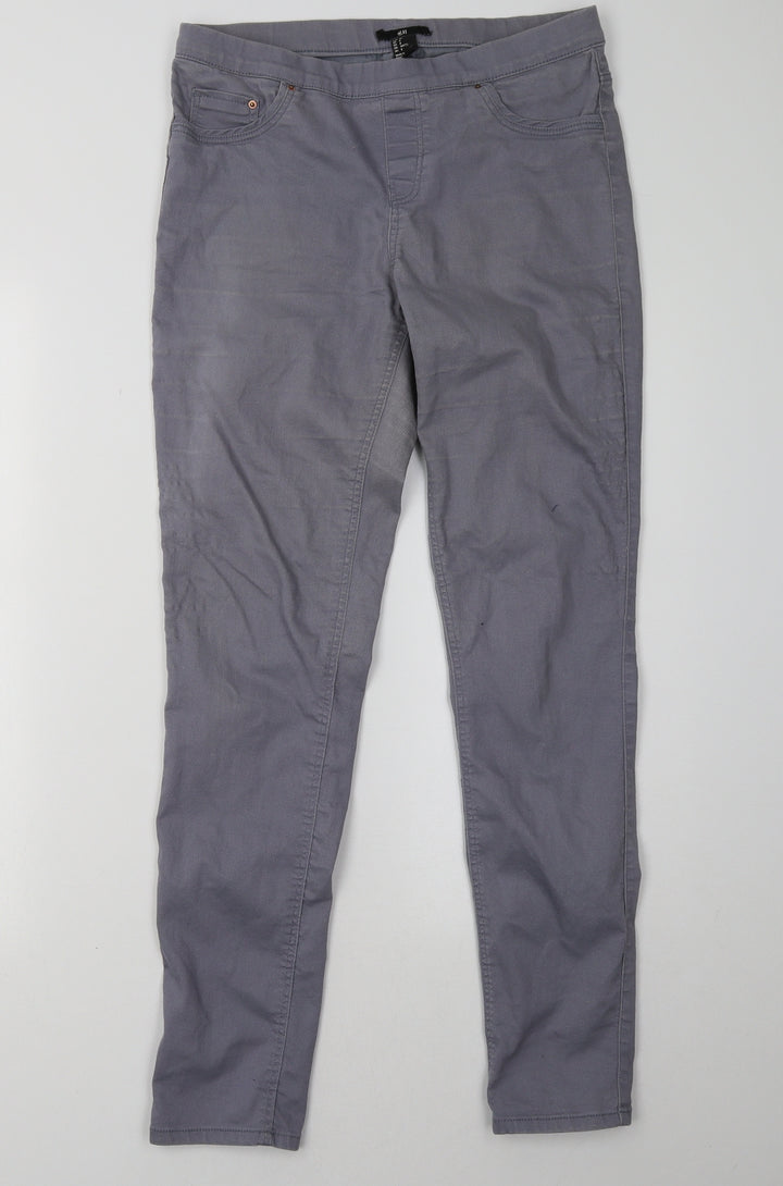 H&M Womens Purple   Jegging Trousers Size 10 L31 in