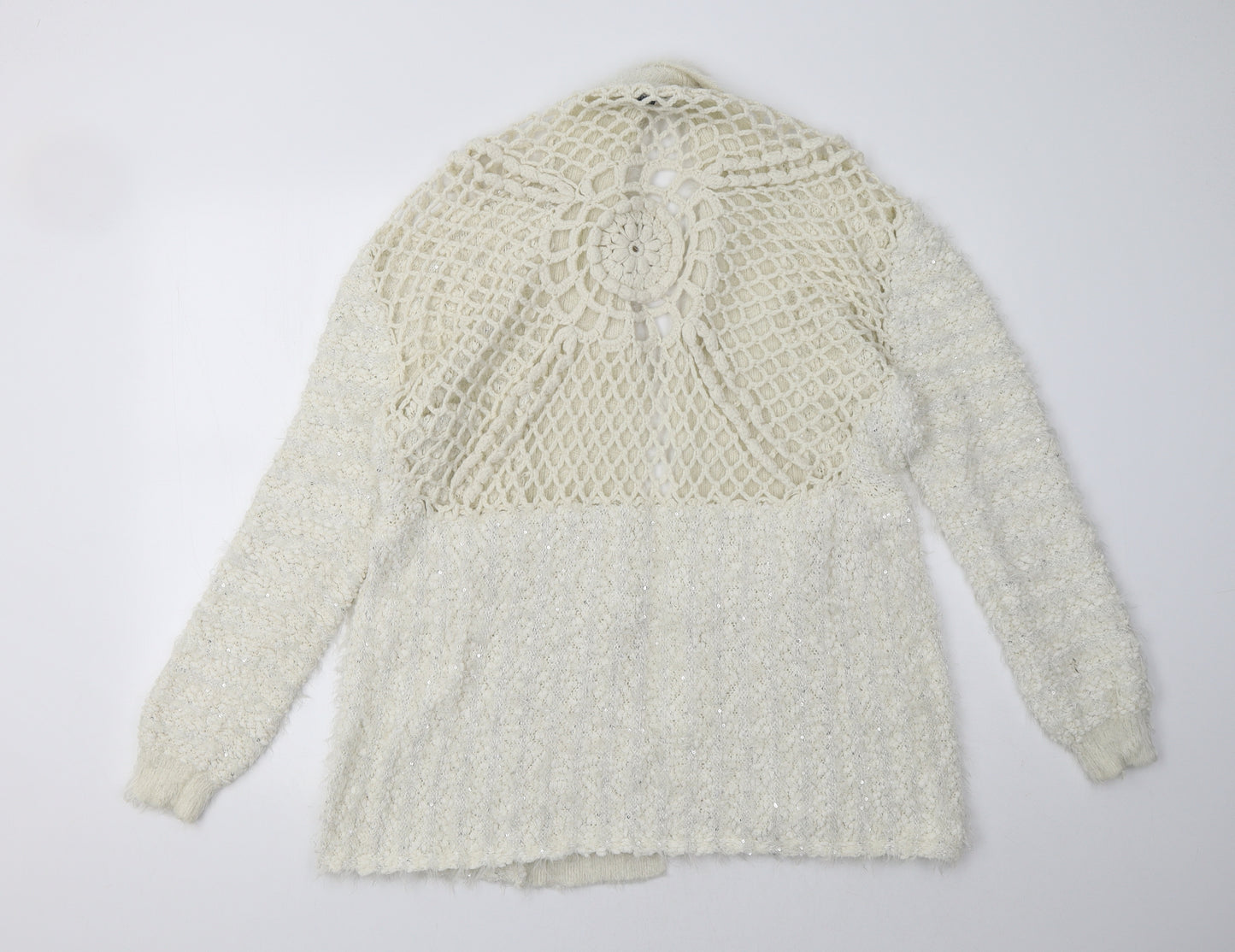 Nightingales Womens White   Cardigan Jumper Size 18
