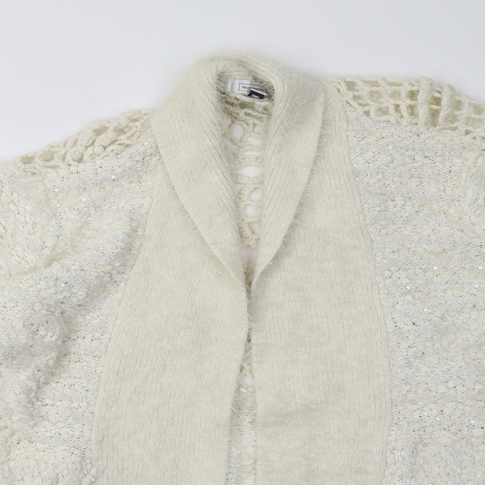 Nightingales Womens White   Cardigan Jumper Size 18