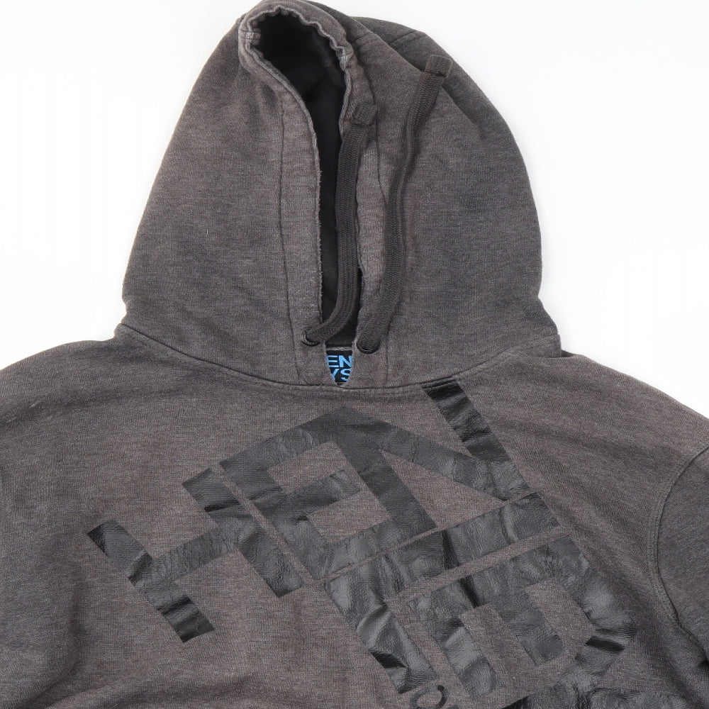 Henleys Mens Grey   Pullover Hoodie Size XL