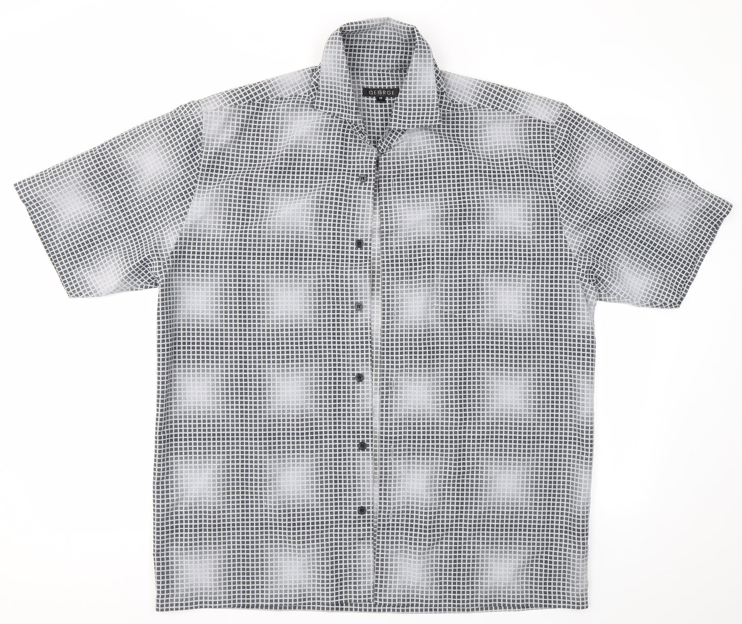 George Mens Grey    Button-Up Size M
