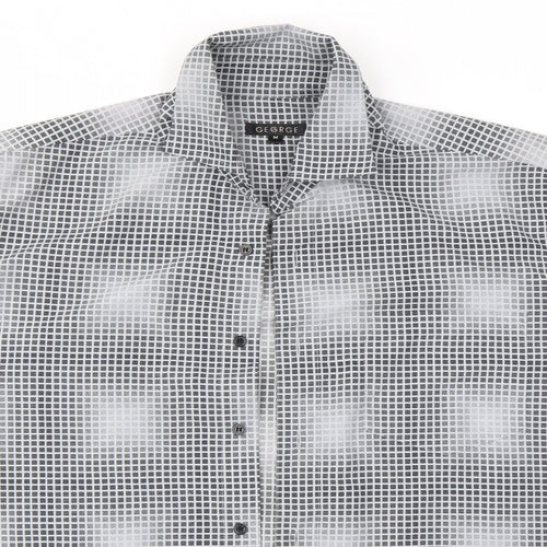 George Mens Grey    Button-Up Size M