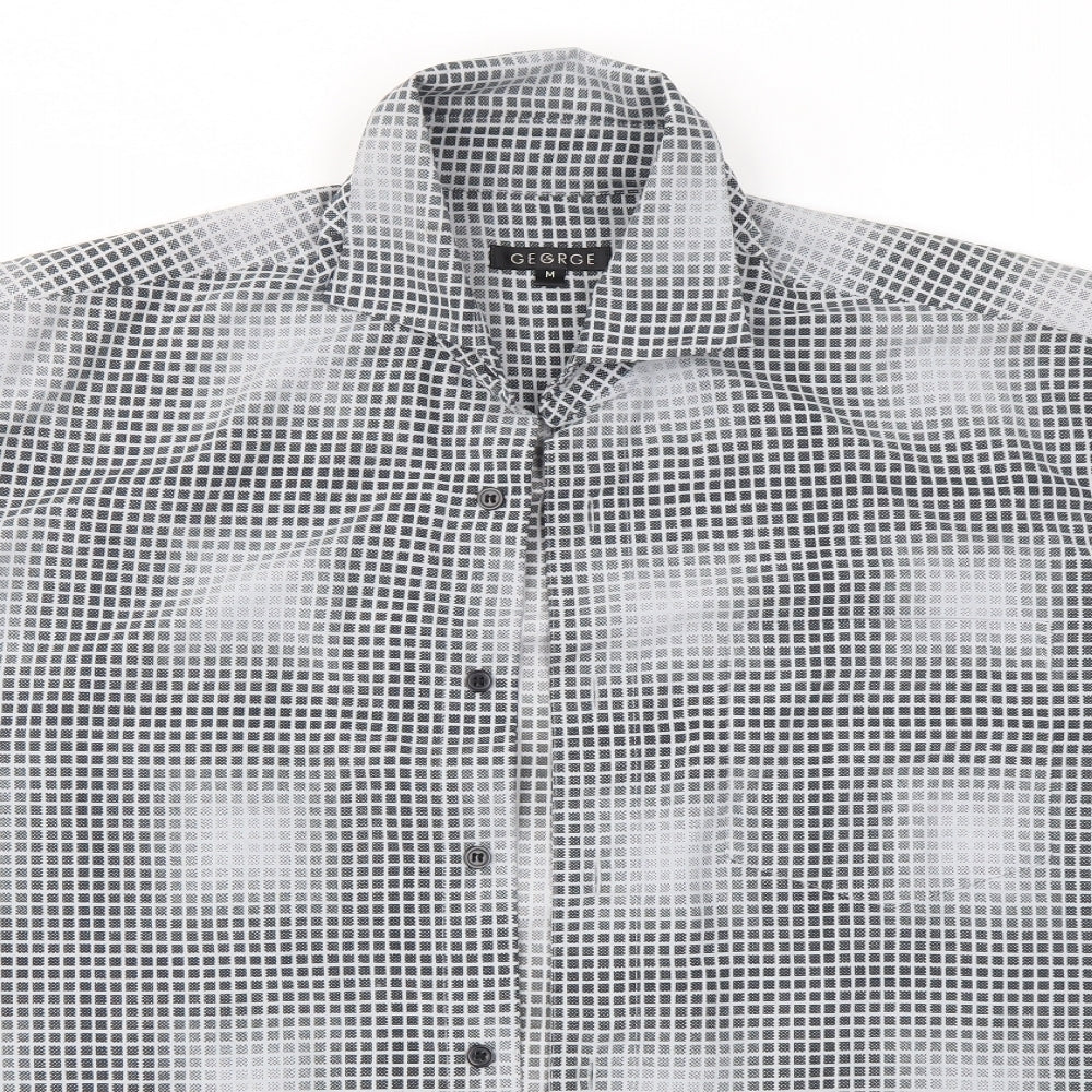 George Mens Grey    Button-Up Size M