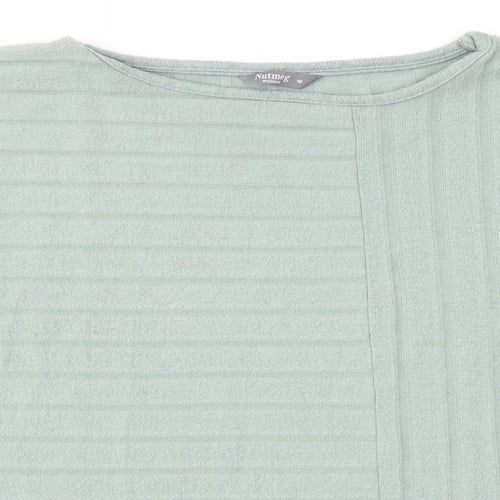 Nutmeg Womens Green   Pullover Jumper Size 18