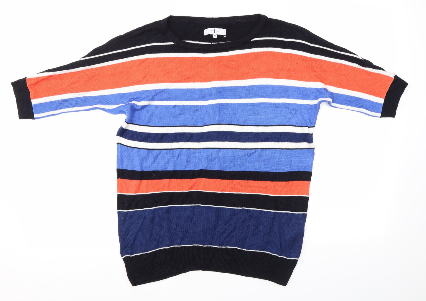 Jasper Conran Womens Multicoloured Striped  Pullover Jumper Size 12