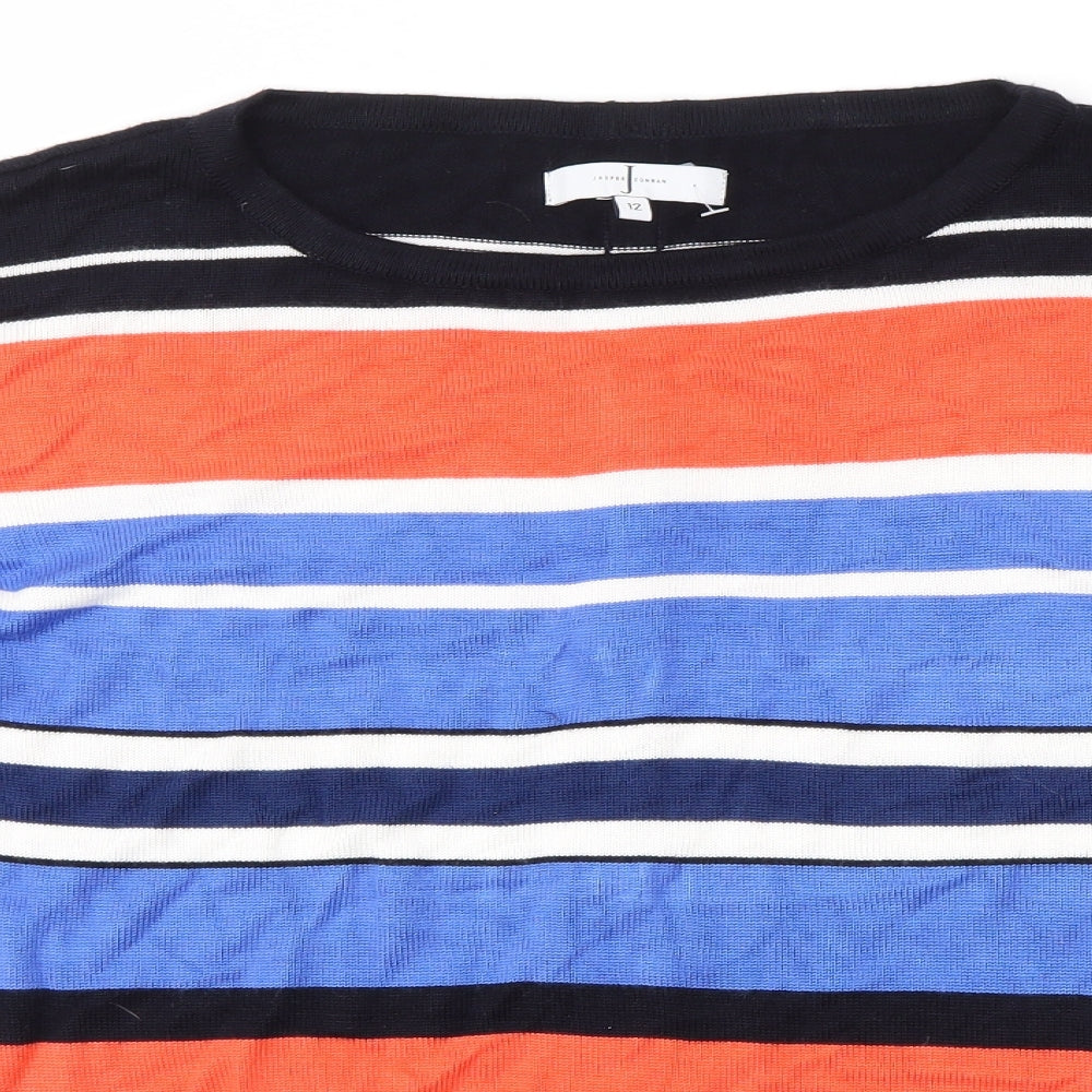 Jasper Conran Womens Multicoloured Striped  Pullover Jumper Size 12