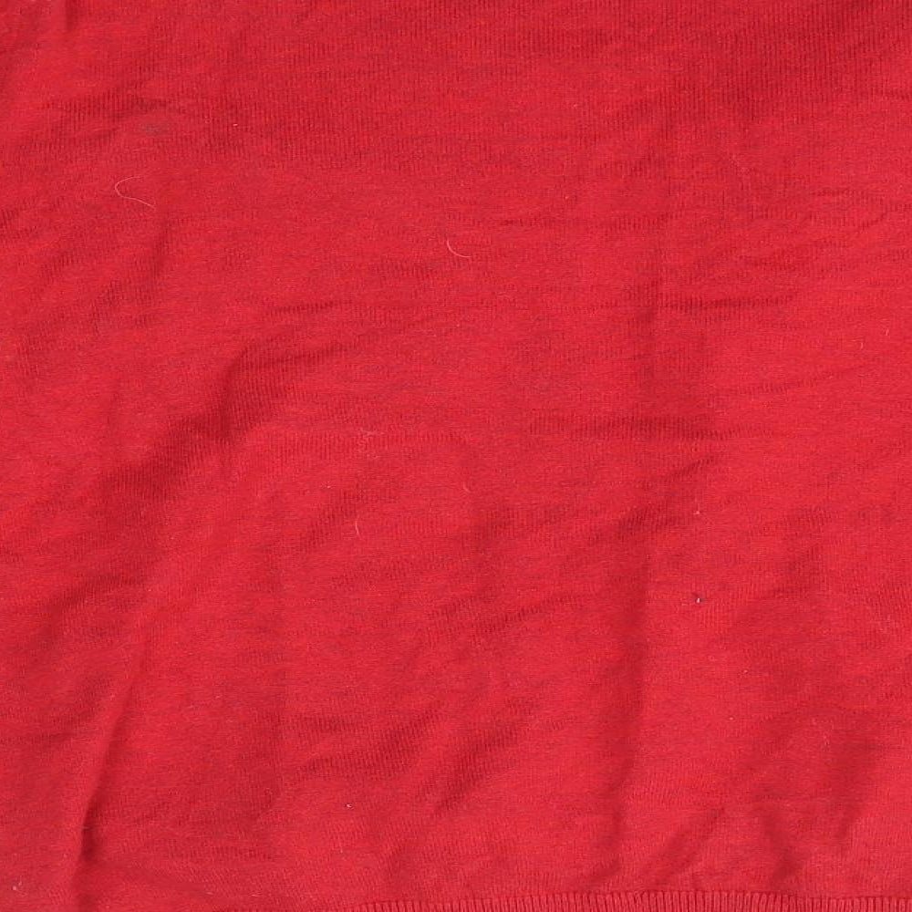 H&M Womens Red   Cardigan Jumper Size M
