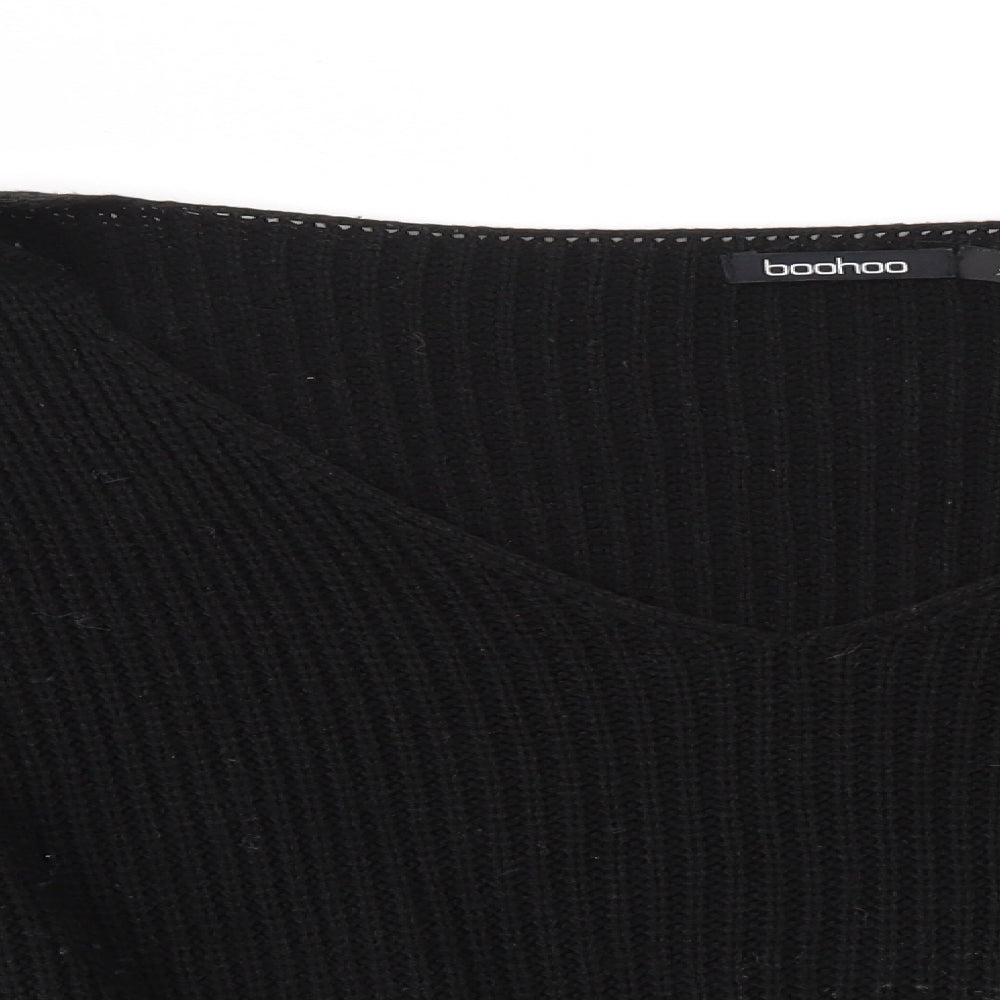 Boohoo Womens Black   Pullover Jumper Size XL