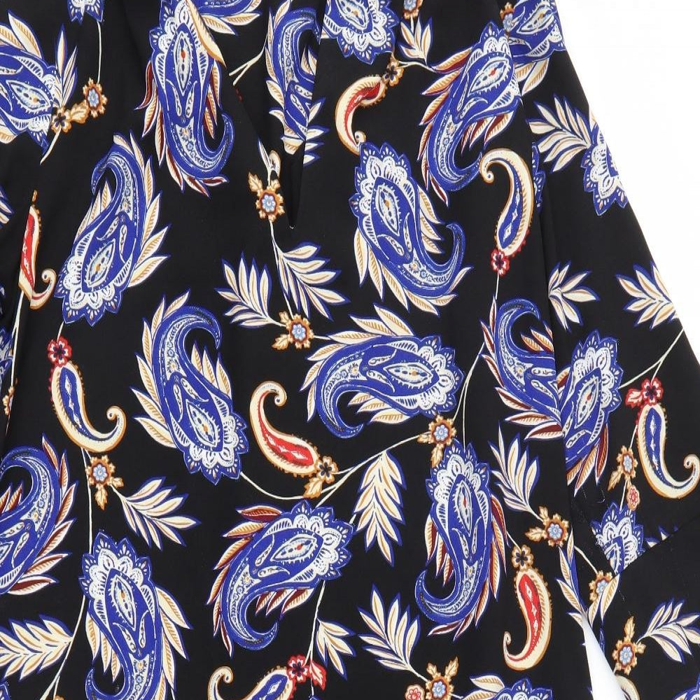M&S Womens Multicoloured Paisley  Shirt Dress  Size 14