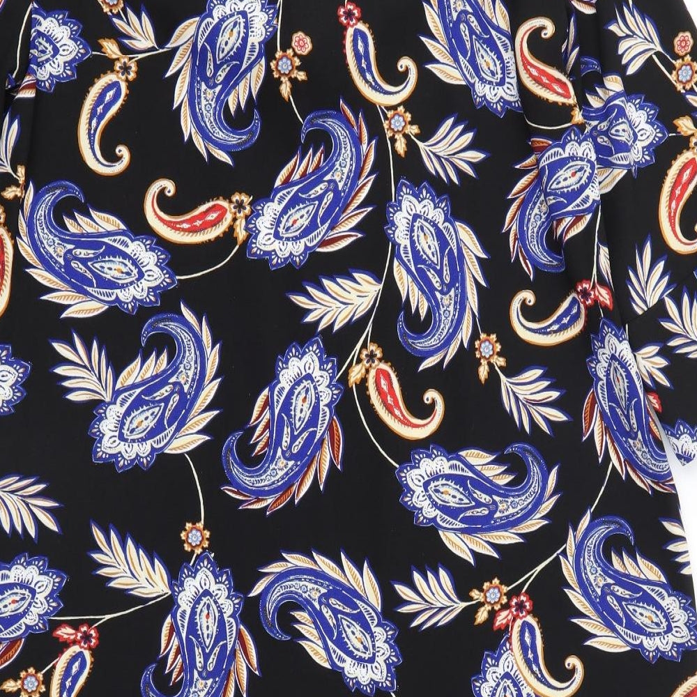 M&S Womens Multicoloured Paisley  Shirt Dress  Size 14