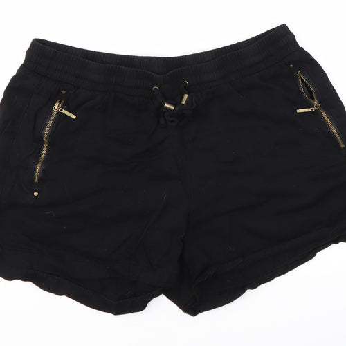 Peacocks Womens Black   Boyfriend Shorts Size 12