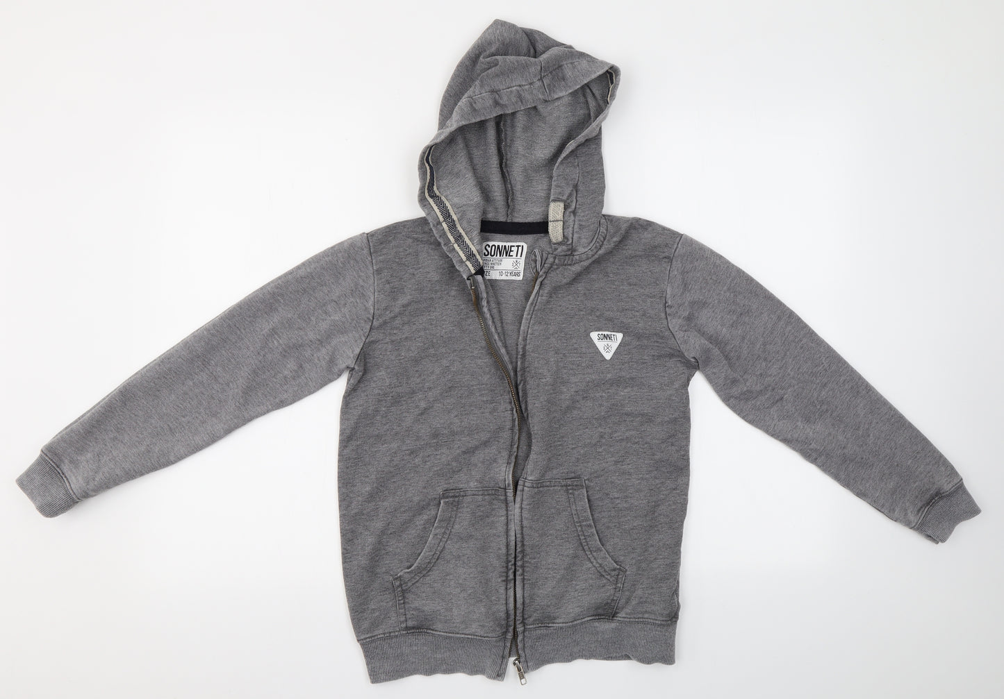 Sonnei Boys Grey   Full Zip Hoodie Size 10-11 Years
