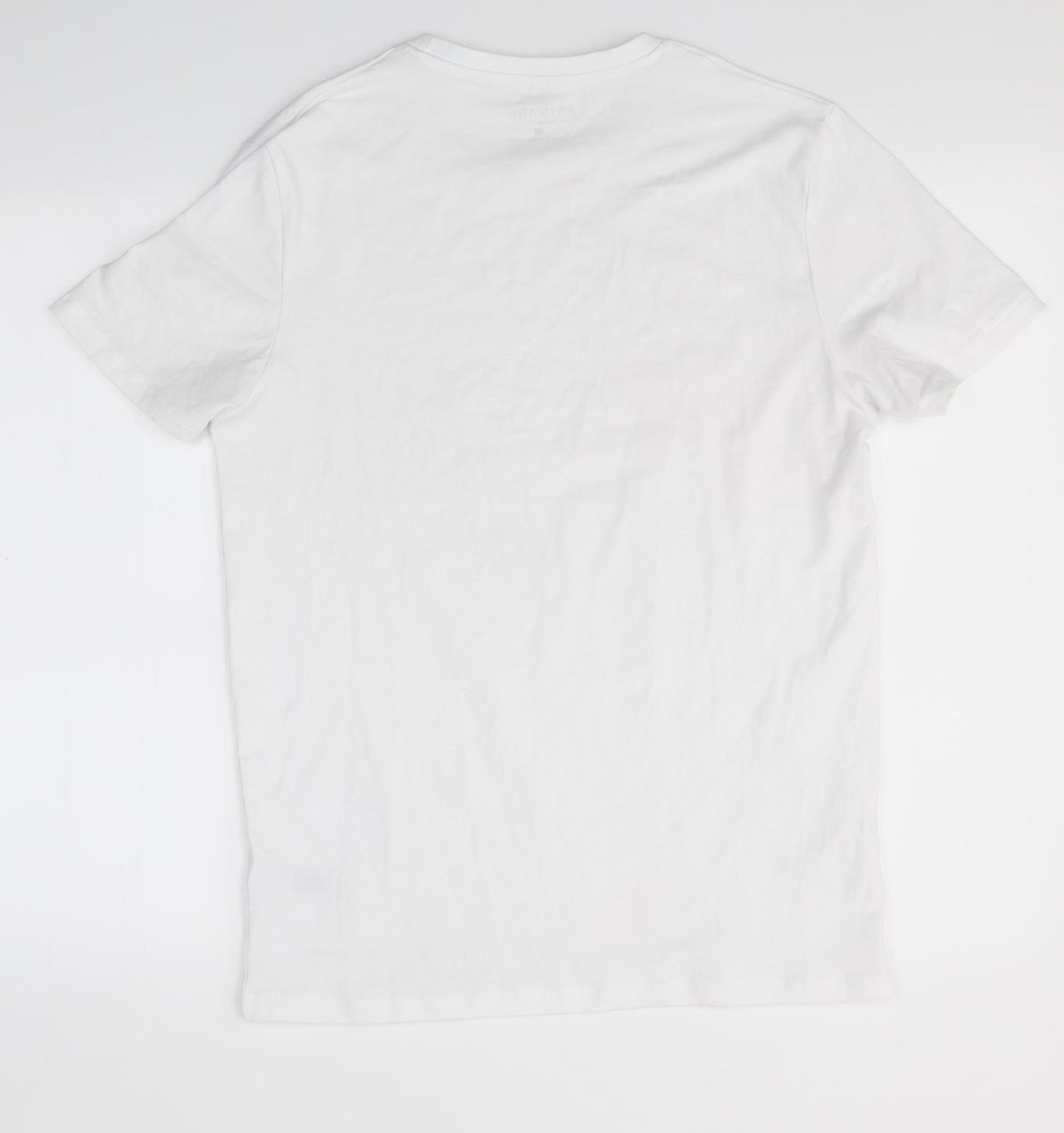 Primark Mens White    T-Shirt Size M