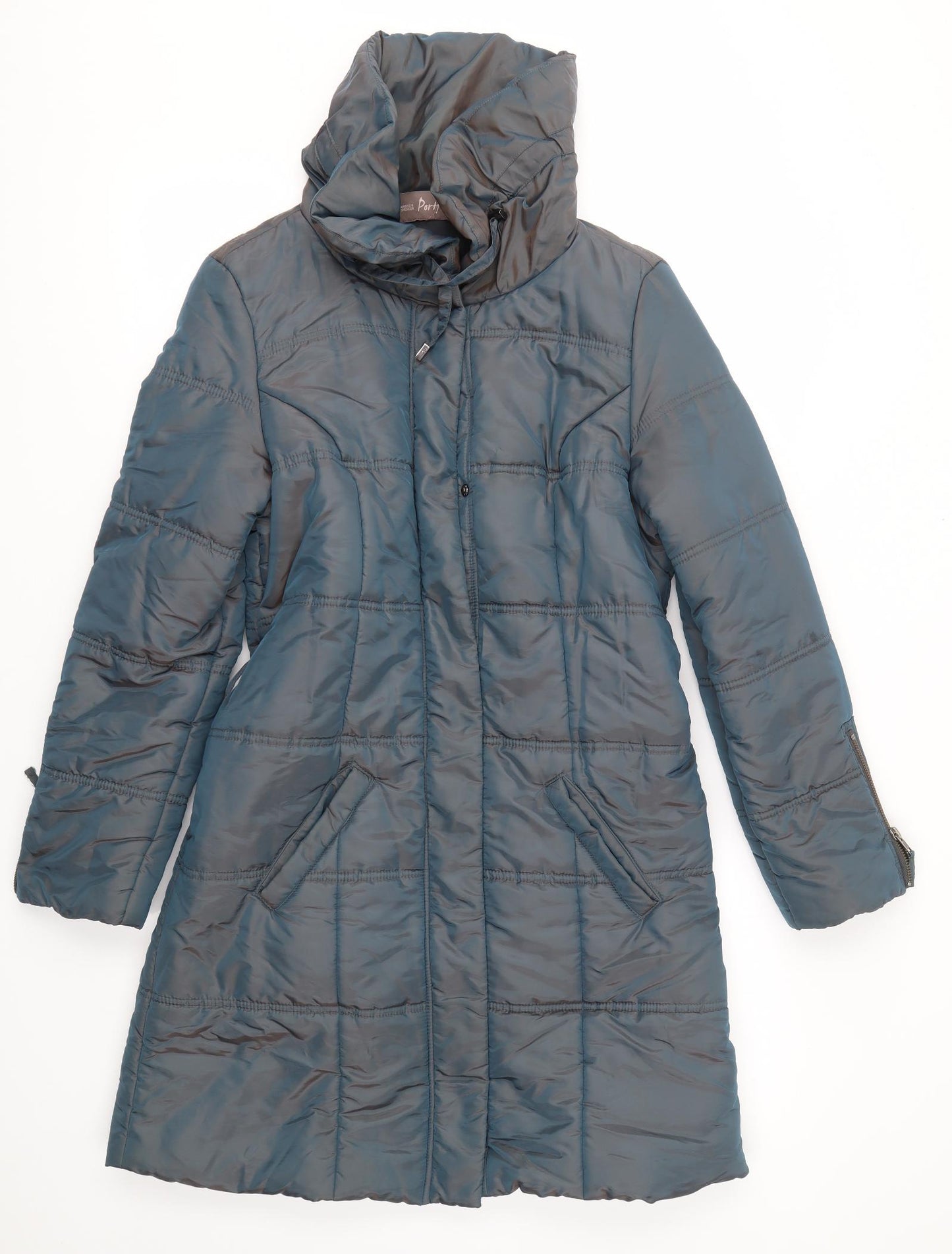 M&S Womens Blue   Overcoat Coat Size 12