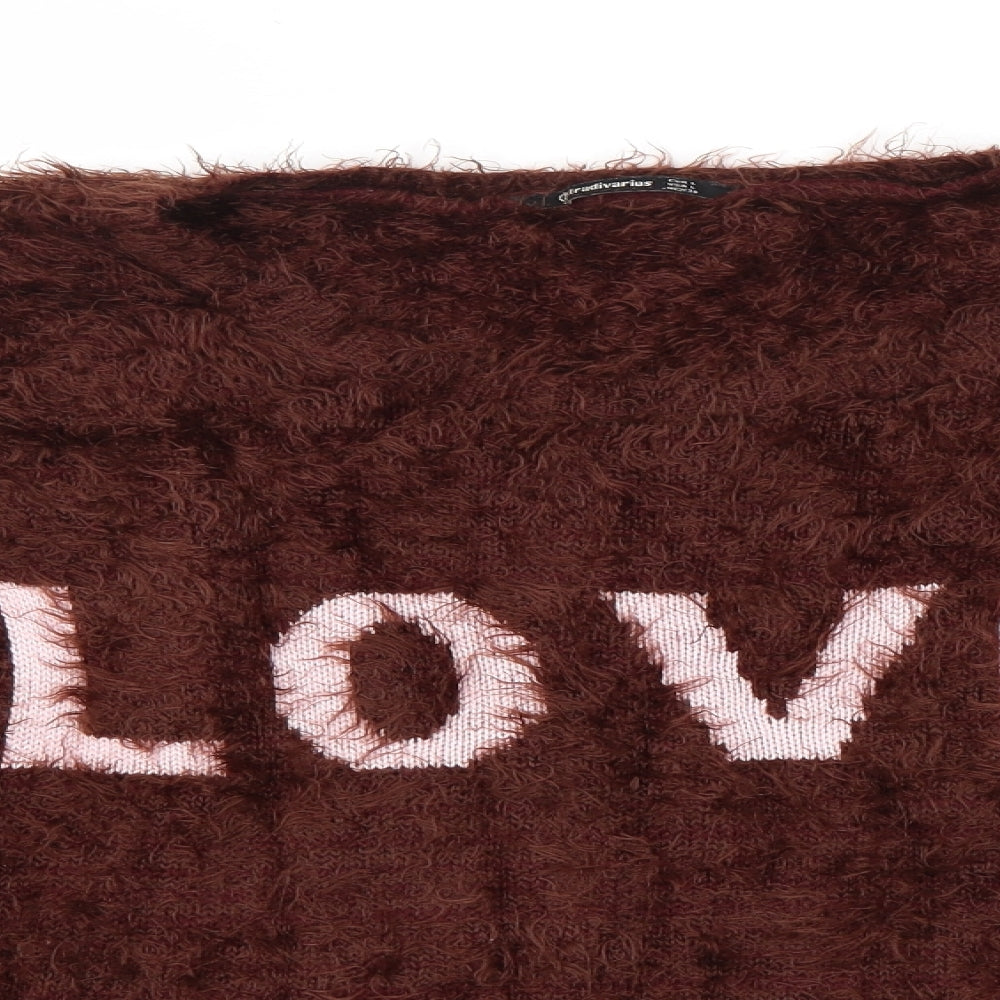 Stradivarius Womens Brown   Pullover Jumper Size L