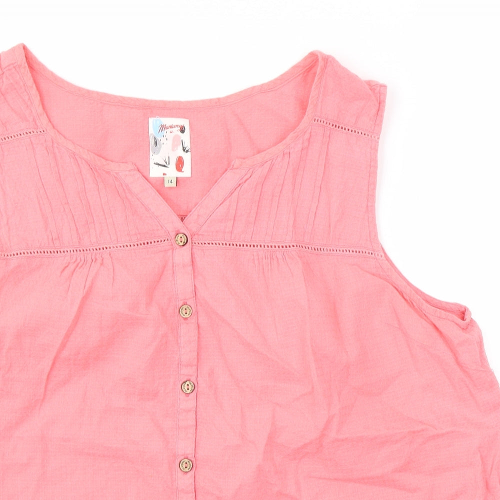 Mantaray Womens Pink   Basic Blouse Size 14