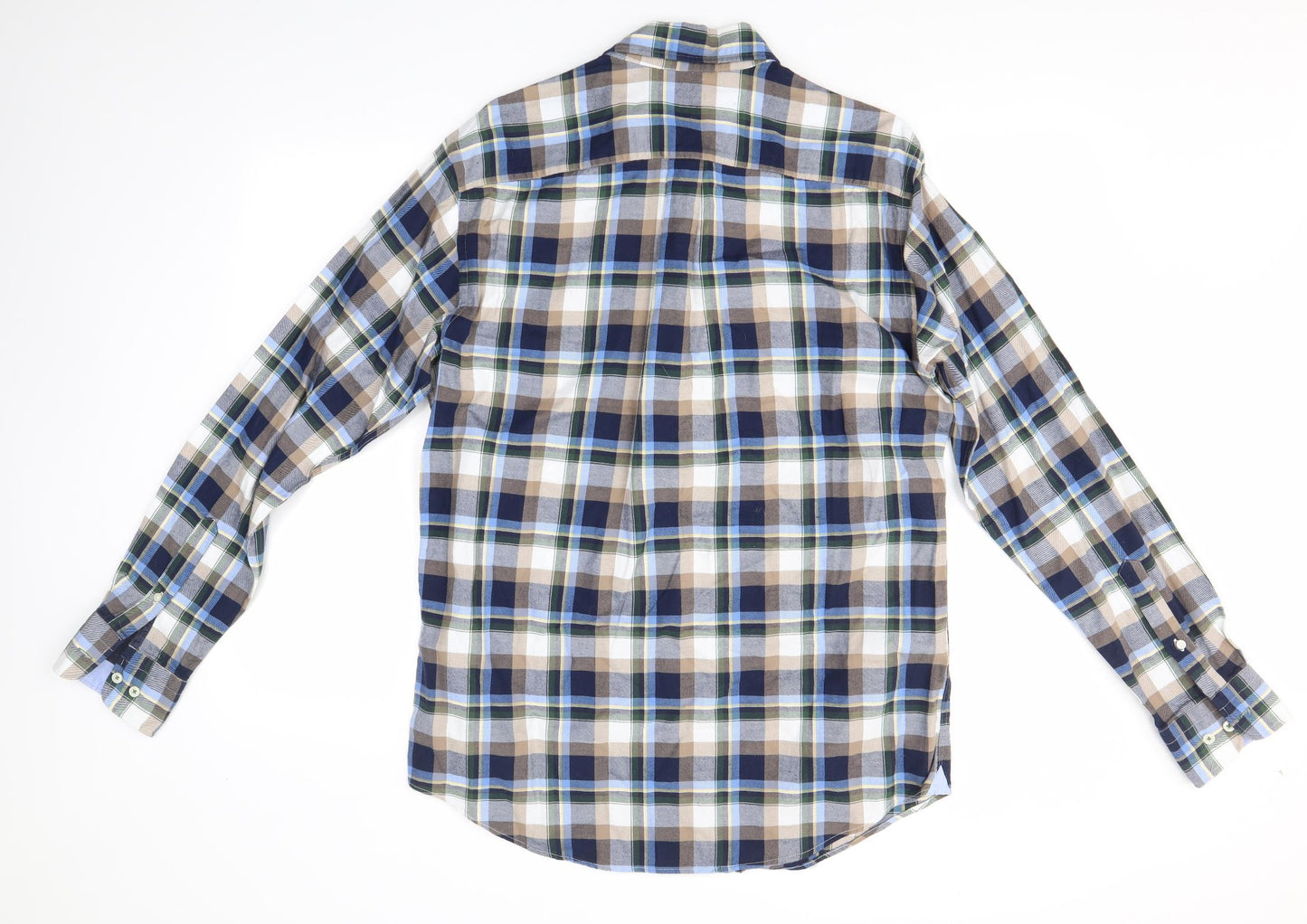 Fynch Hatton Mens Multicoloured Check   Button-Up Size M