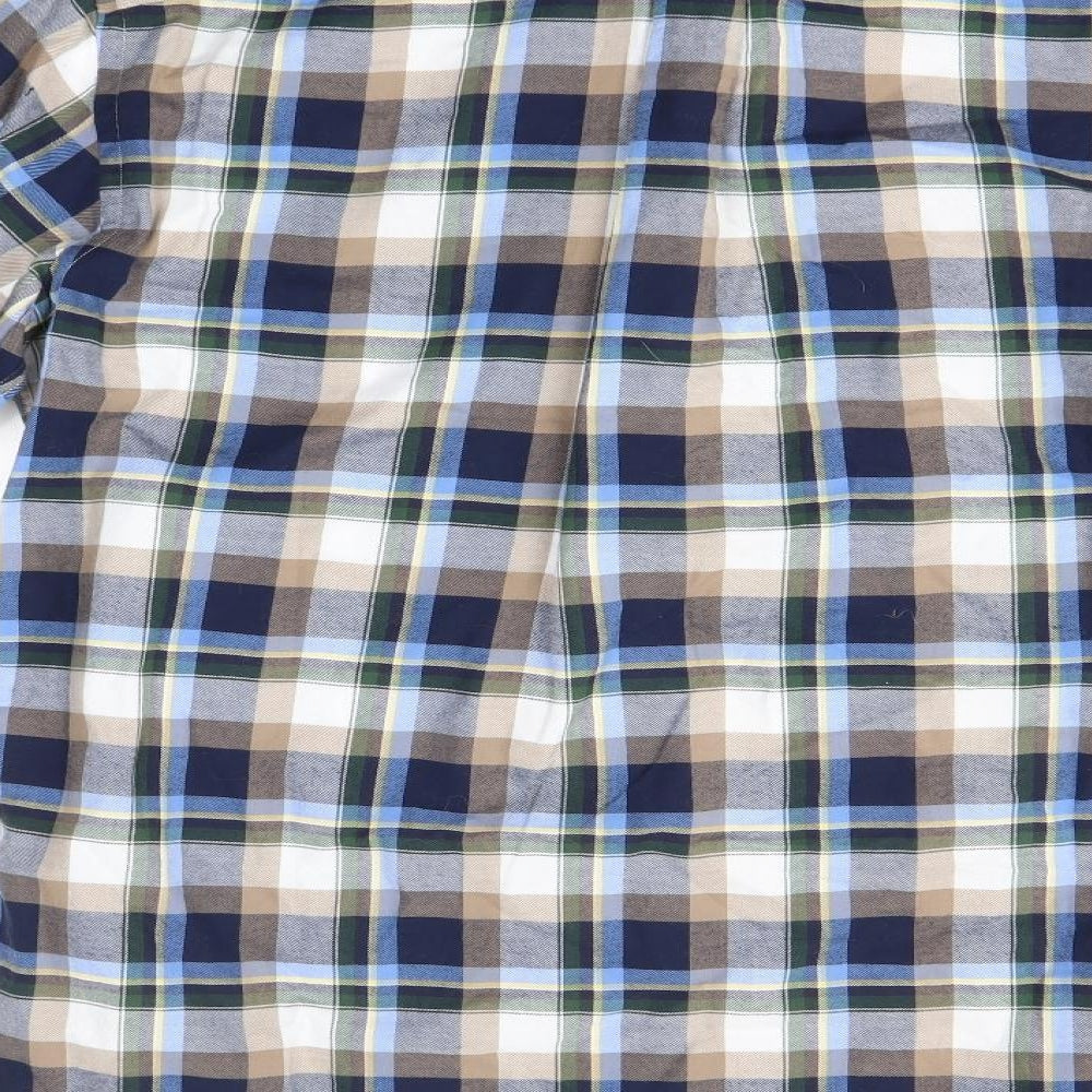 Fynch Hatton Mens Multicoloured Check   Button-Up Size M