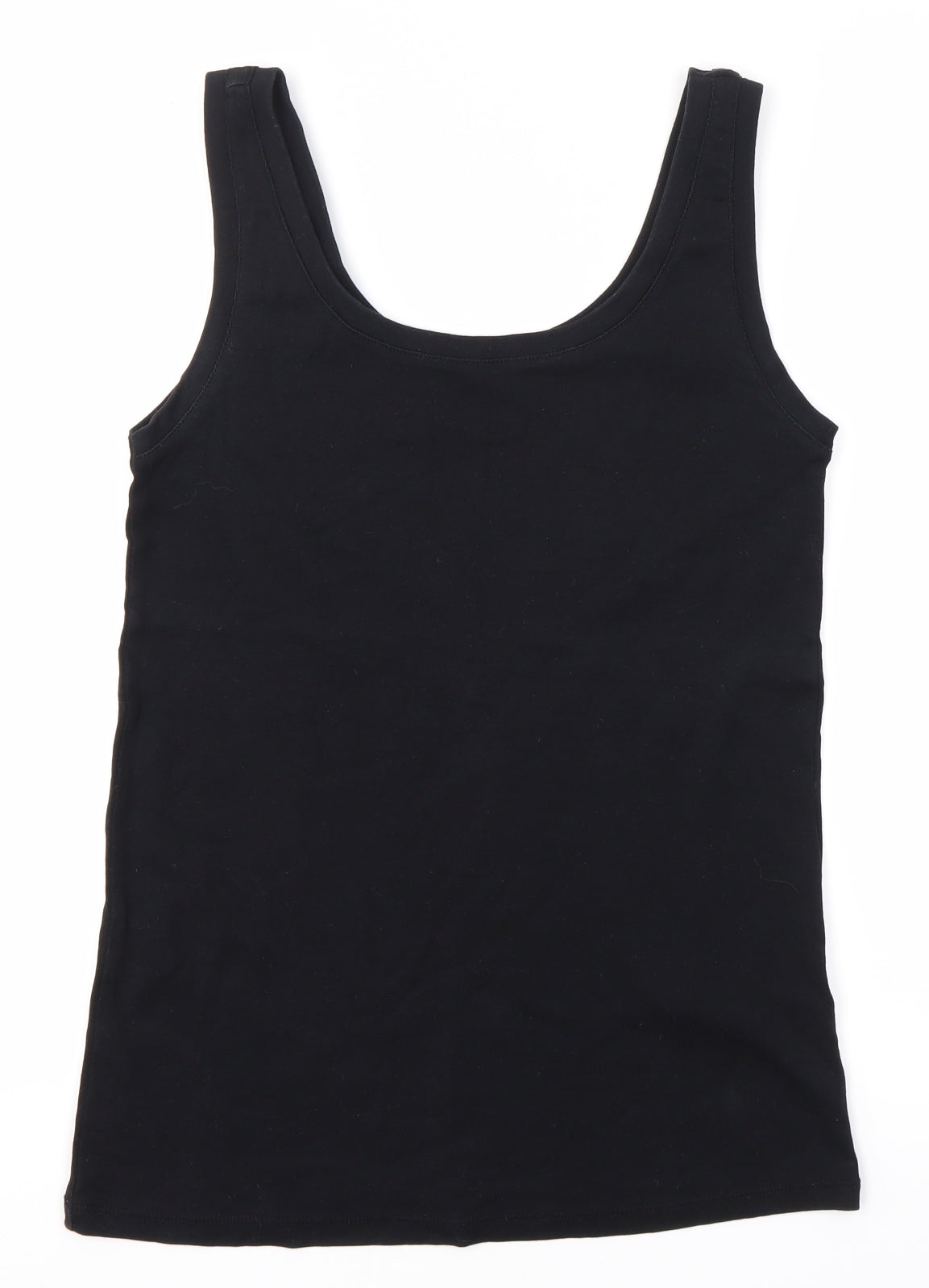 M&S Womens Black   Basic Tank Size 12