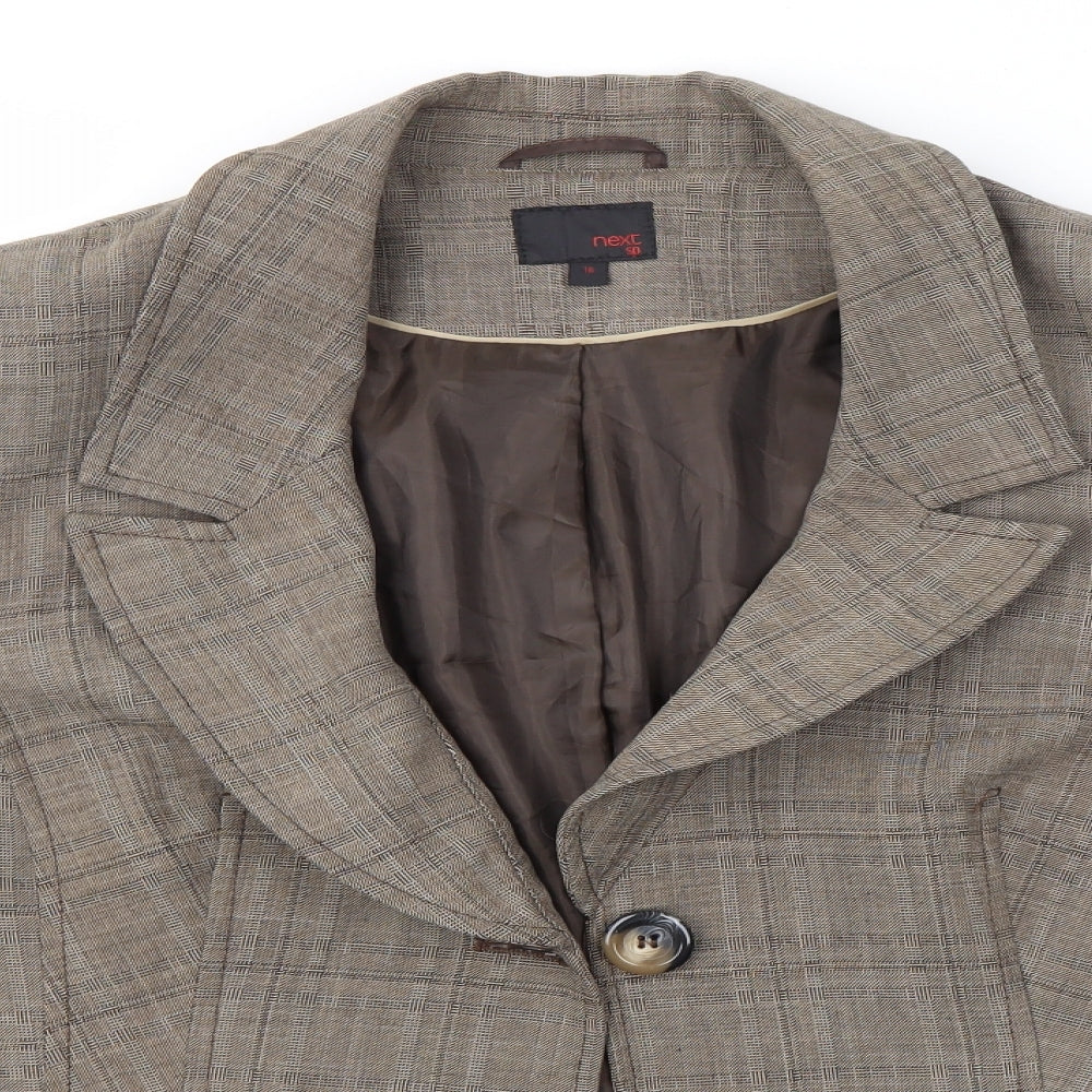 NEXT Womens Brown   Jacket Blazer Size 16