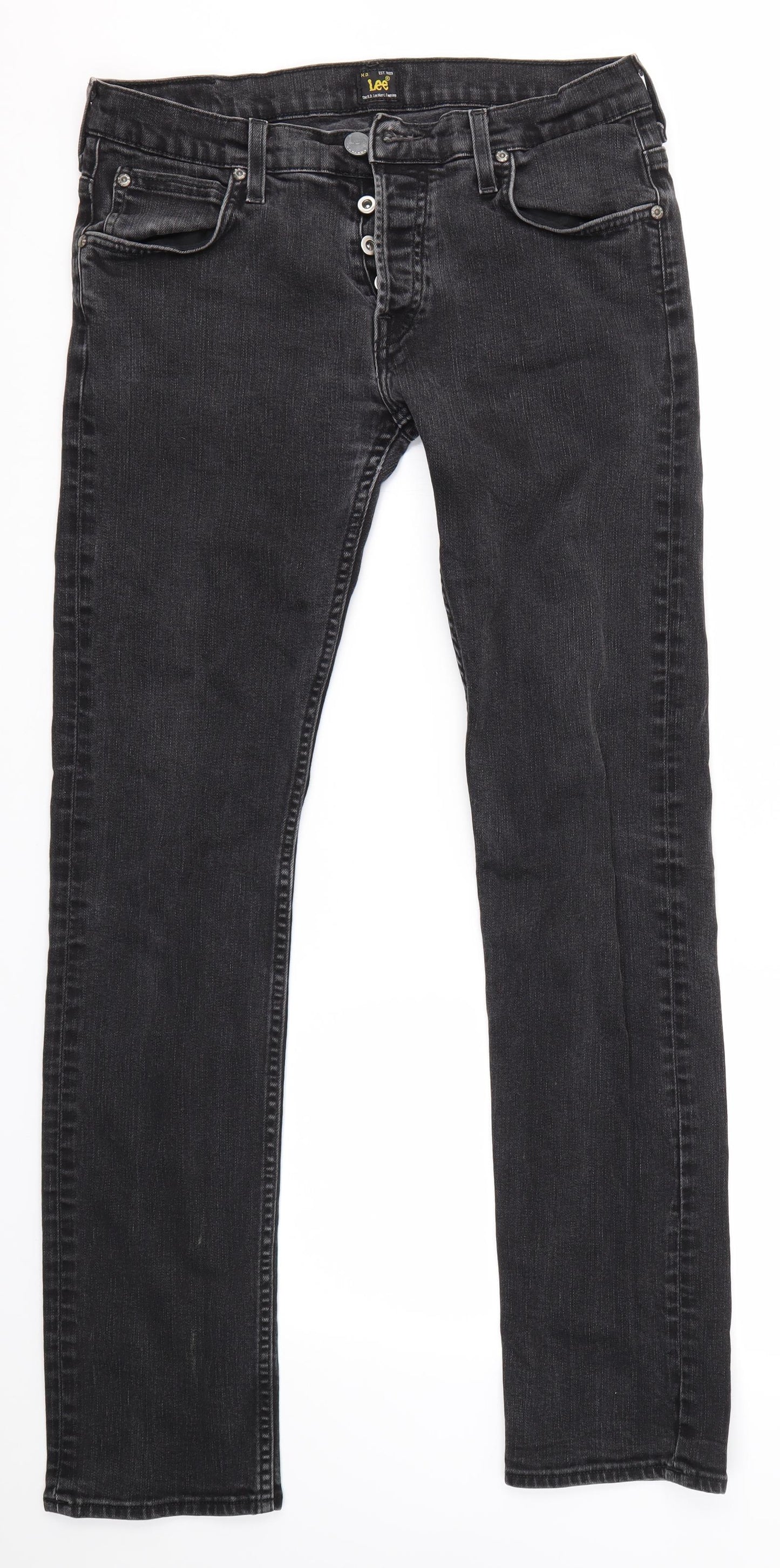 Lee Mens Grey   Straight Jeans Size 32 in L34 in