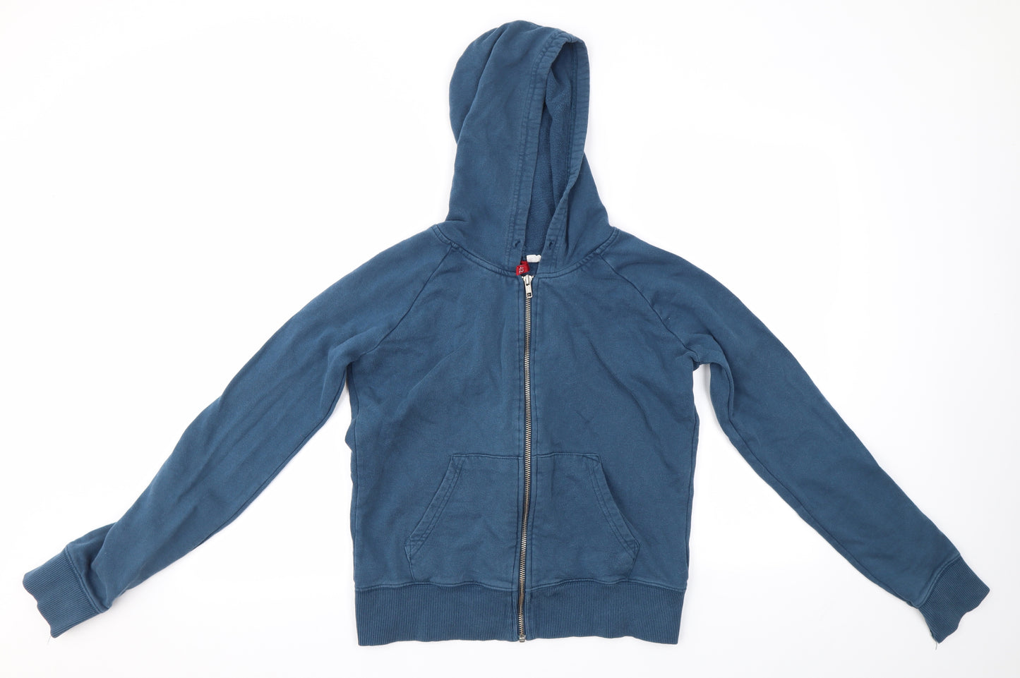 H&M Womens Blue   Full Zip Hoodie Size 14