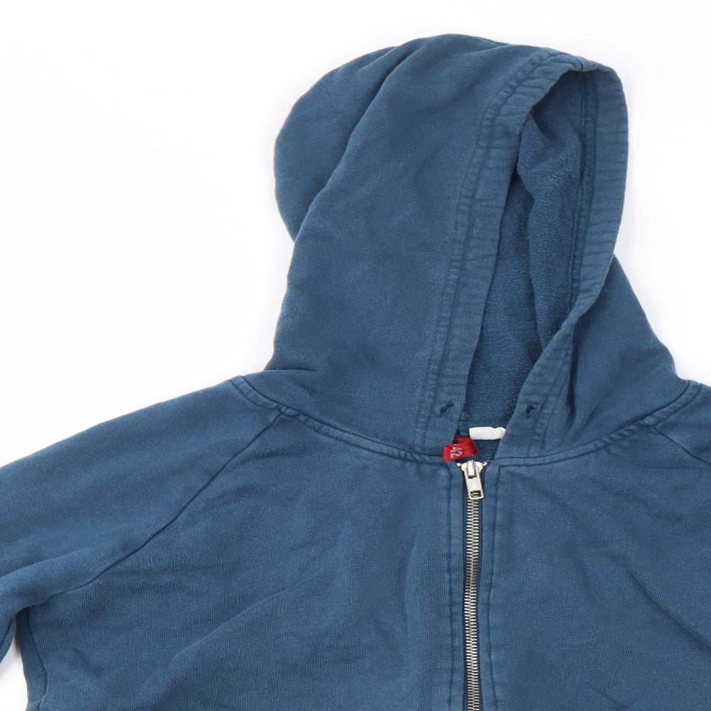 H&M Womens Blue   Full Zip Hoodie Size 14