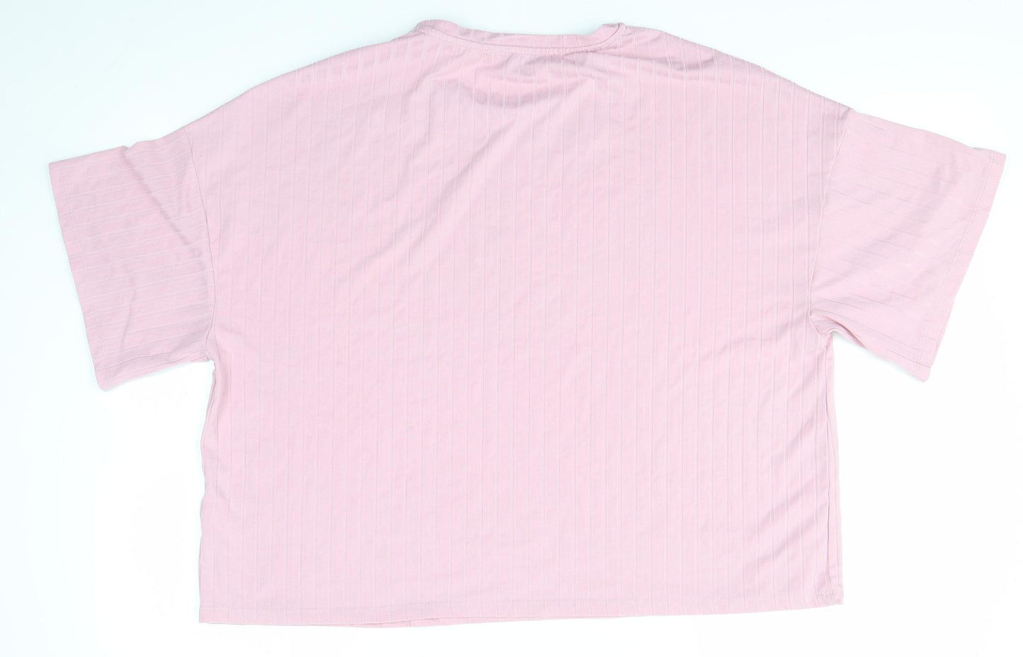 JEFF & CO Womens Pink   Basic T-Shirt Size 14