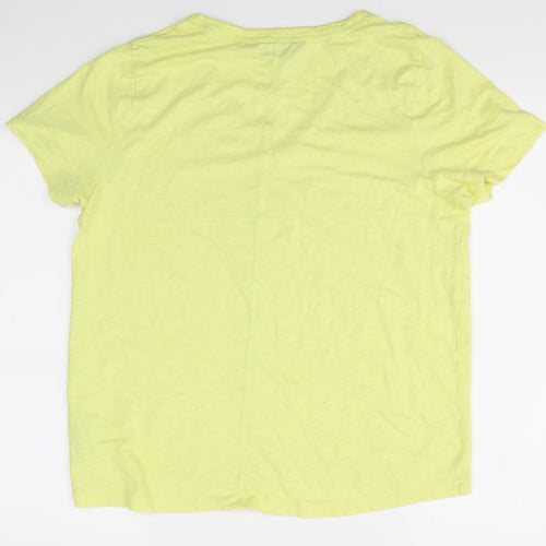 F&F Womens Yellow   Basic T-Shirt Size 12