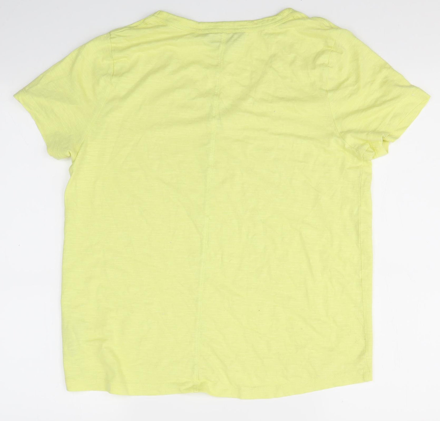 F&F Womens Yellow   Basic T-Shirt Size 12