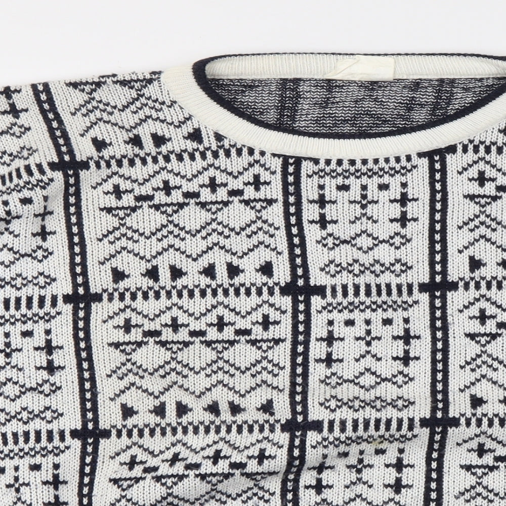 Preworn Mens Multicoloured   Pullover Jumper Size L  - Made in Great Britain