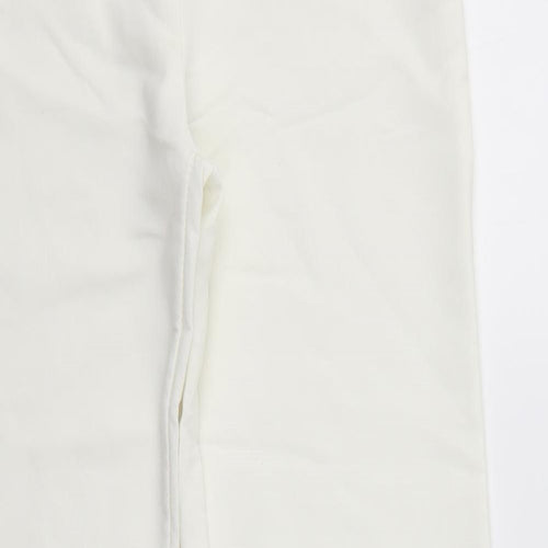 T.M. Collection Womens White   Dress Pants Trousers Size L L30 in