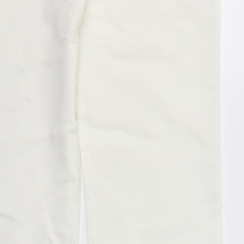 T.M. Collection Womens White   Dress Pants Trousers Size L L30 in