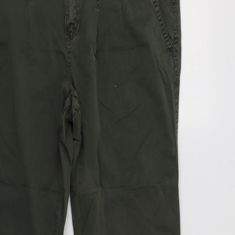 New Look Womens Green   Cargo Trousers Size 16 L31 in