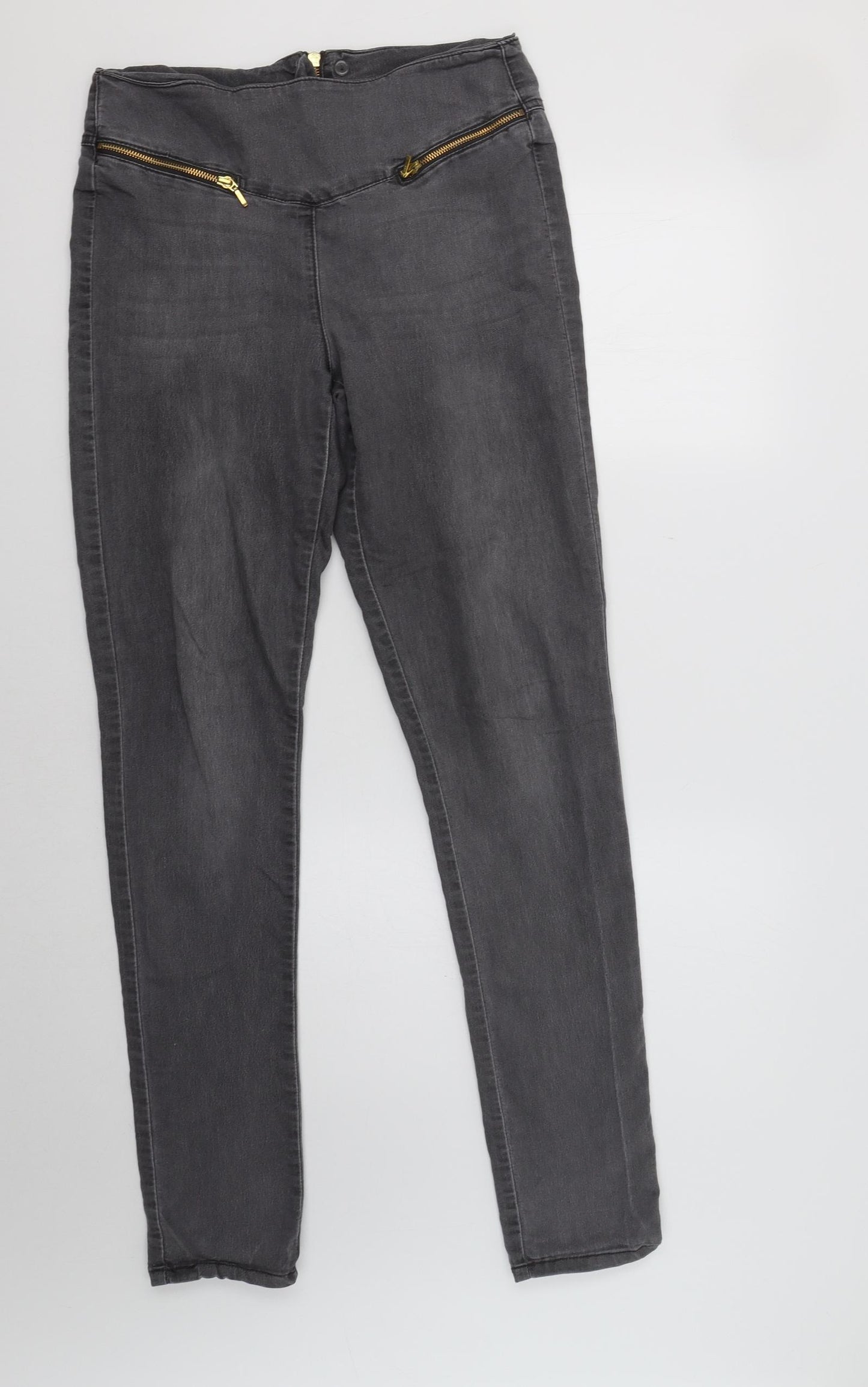 VERO MODA Womens Grey   Mom Jeans Size M L32 in