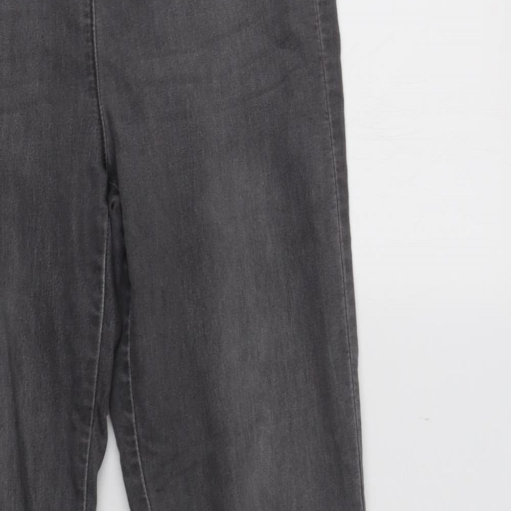 VERO MODA Womens Grey   Mom Jeans Size M L32 in