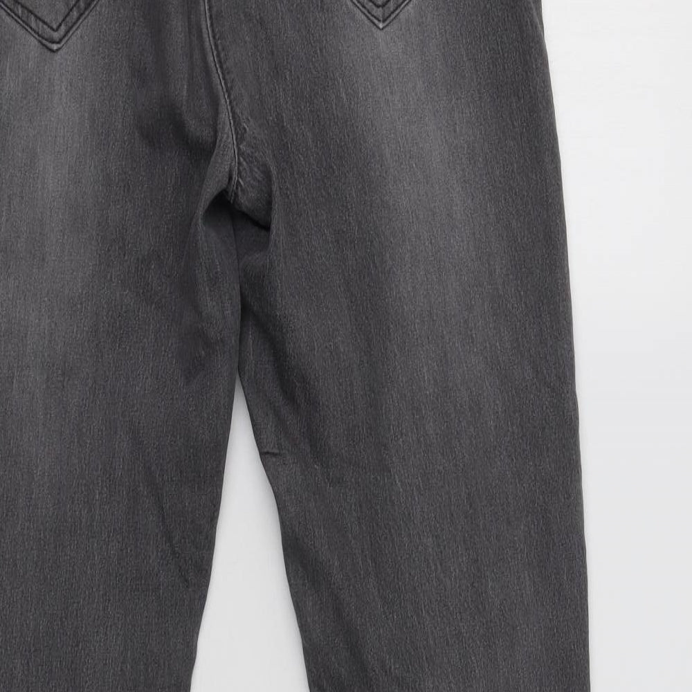 VERO MODA Womens Grey   Mom Jeans Size M L32 in