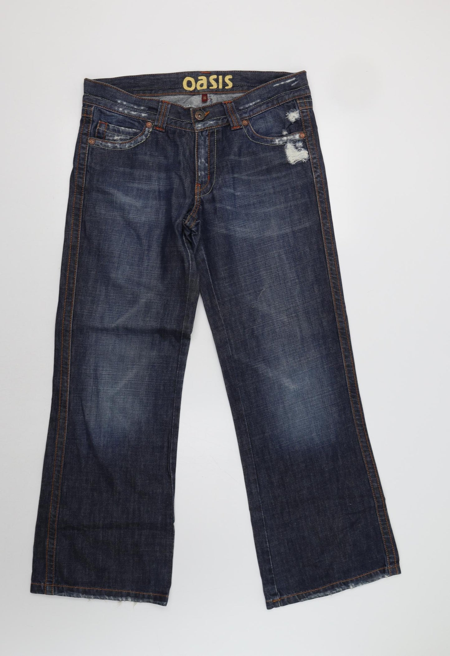 Oasis Womens Blue   Bootcut Jeans Size 14 L30 in