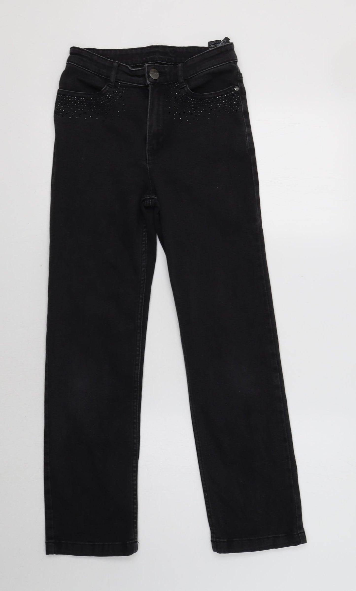 M&S Womens Grey   Skinny Jeans Size 8 L27 in