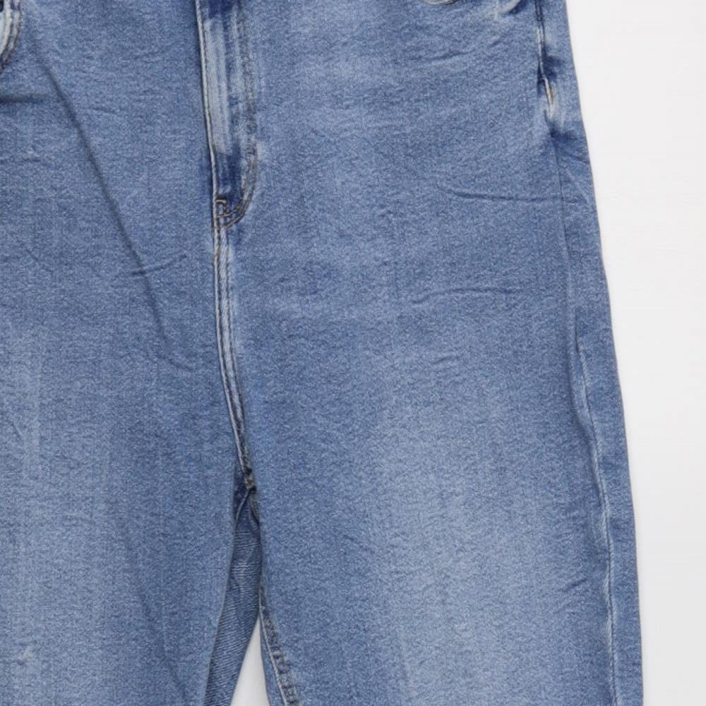 River Island Womens Blue   Cropped Jeans Size 18 L24 in