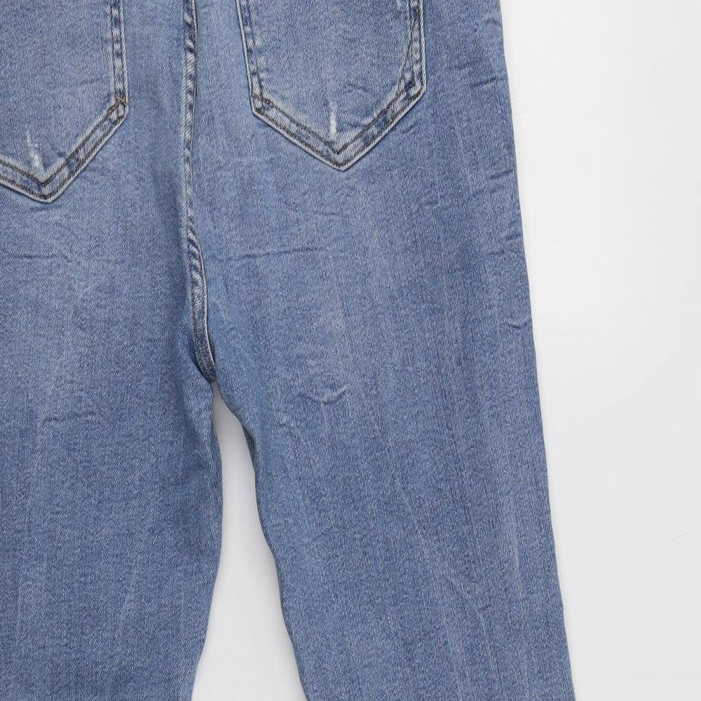 River Island Womens Blue   Cropped Jeans Size 18 L24 in