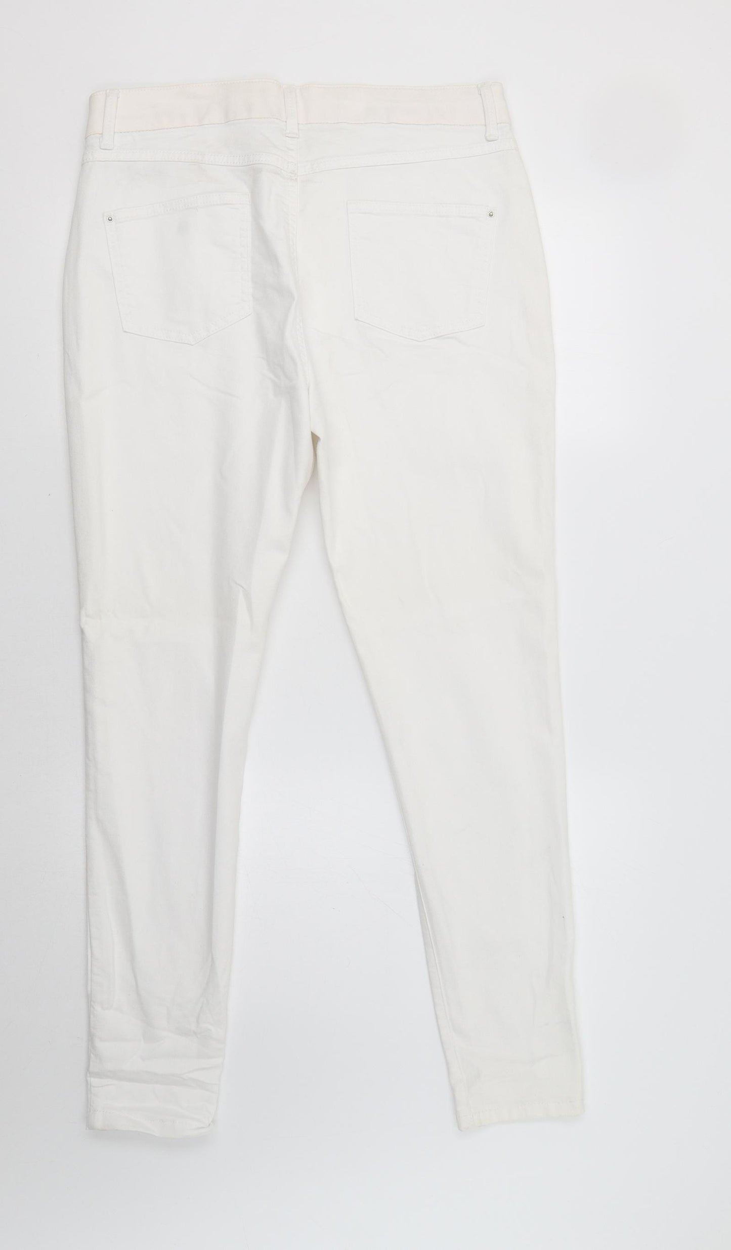 M&S Womens White   Jegging Jeans Size 16 L30 in