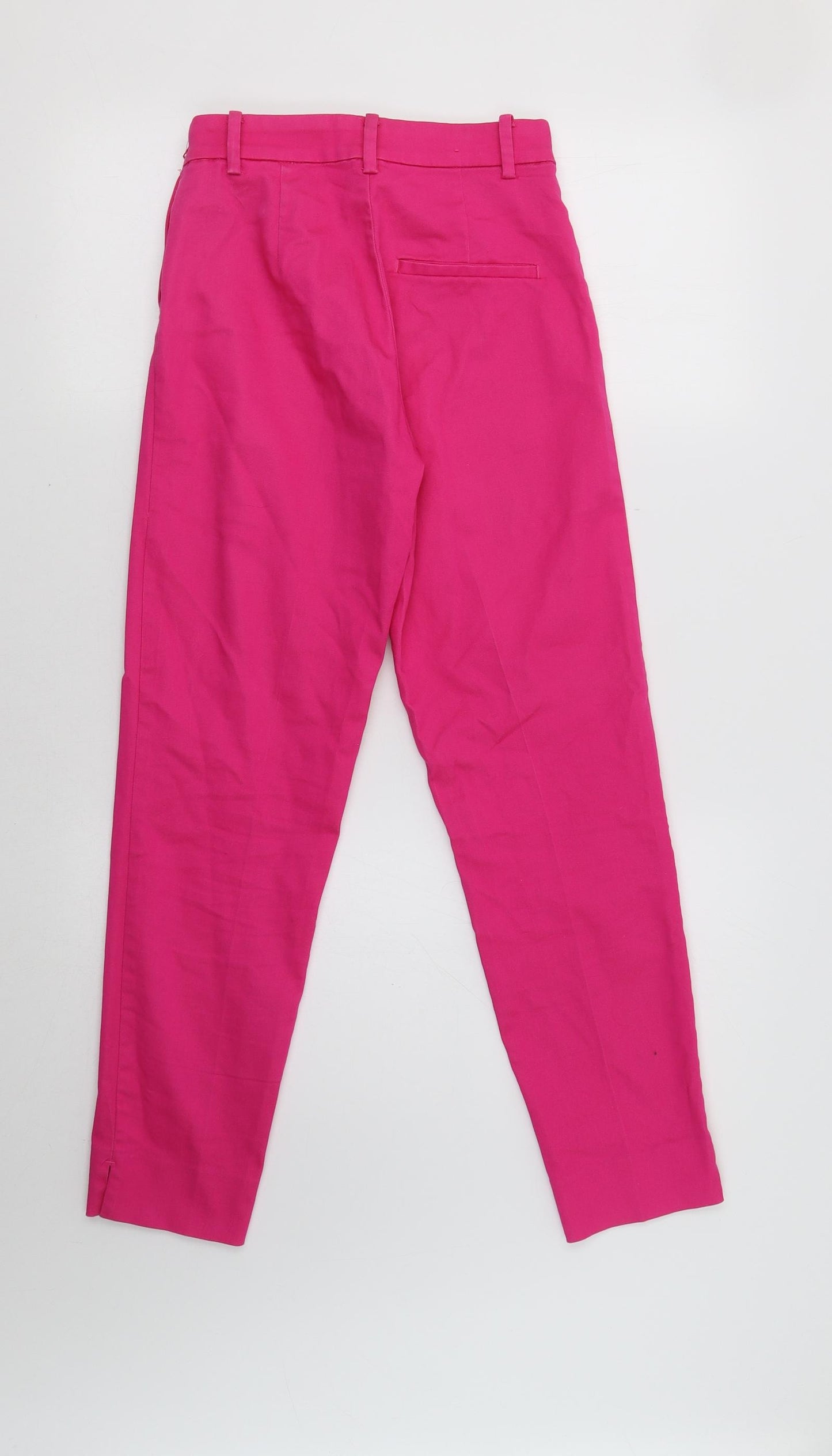 H&M Womens Pink   Chino Trousers Size 6 L27 in