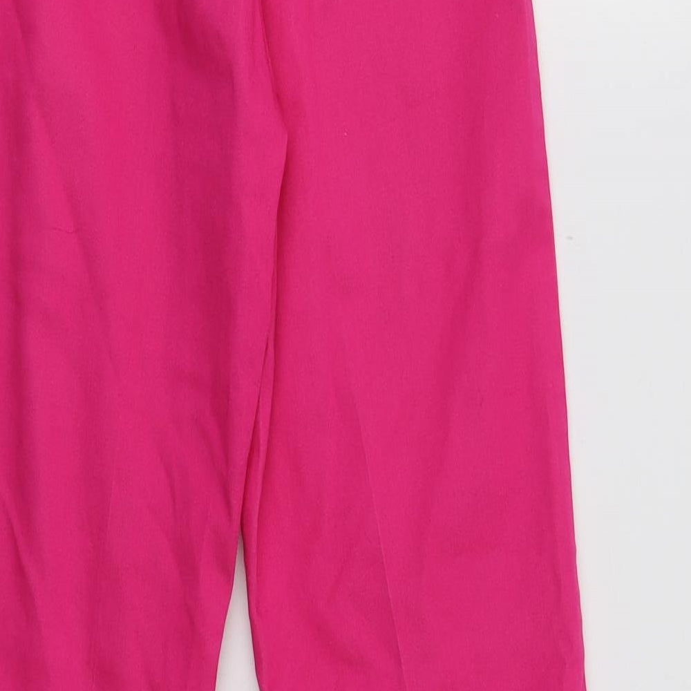 H&M Womens Pink   Chino Trousers Size 6 L27 in