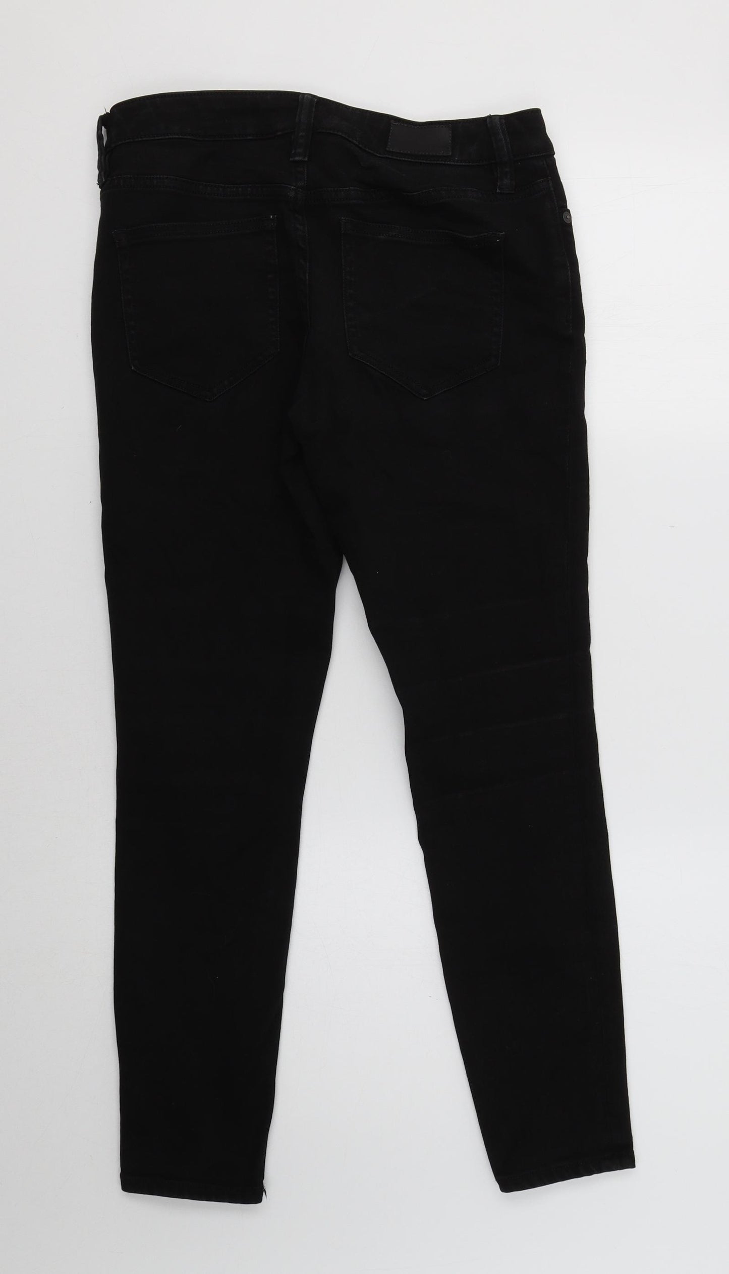 Lands' End Womens Black   Skinny Jeans Size 8 L27 in